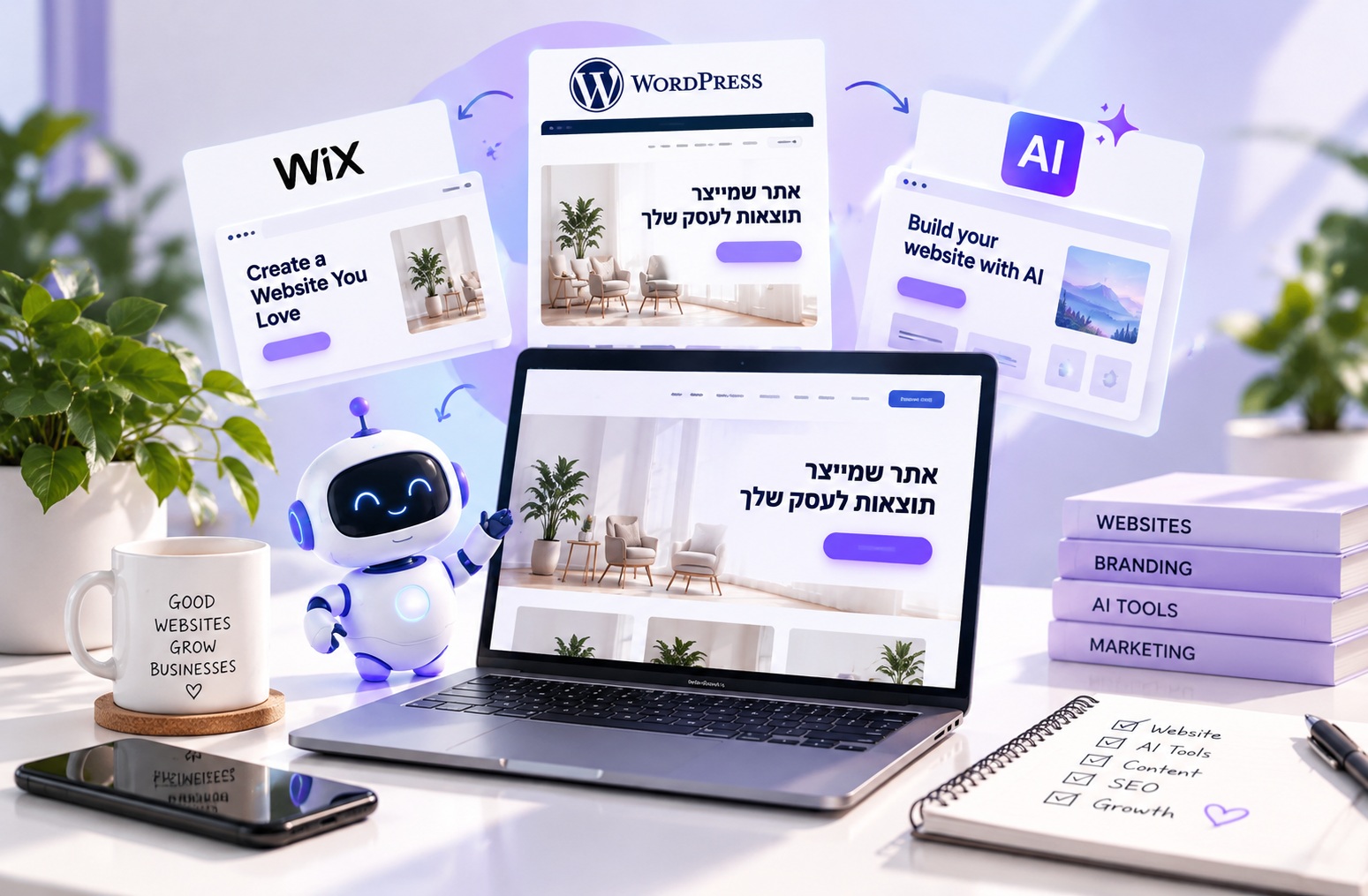 בניית אתרים מבוססי AI