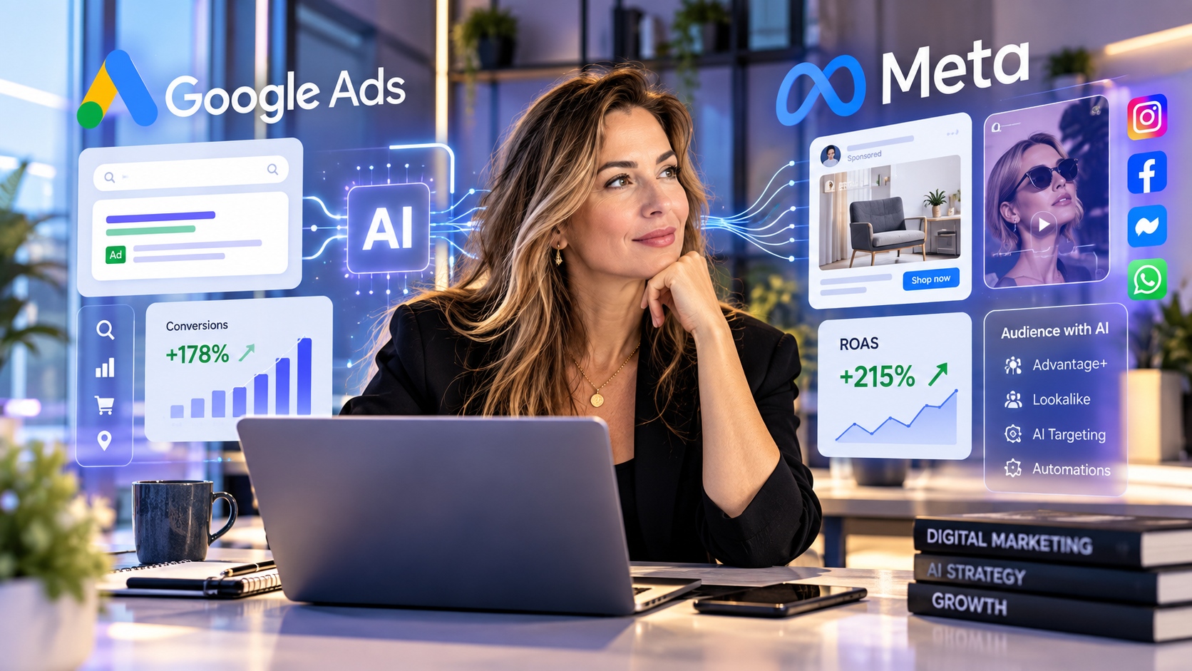 פרסום ממומן לעסקים קטנים 2026 - מה שינה ה- AI בגוגל ומטא